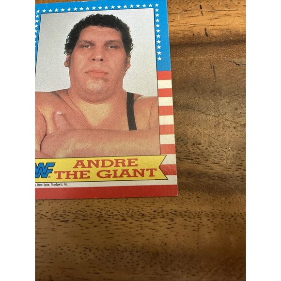 Topps 1987 Vintage WWF Trading Card Wrestling WWE #2 Andre the Giant - Picture 5 of 9